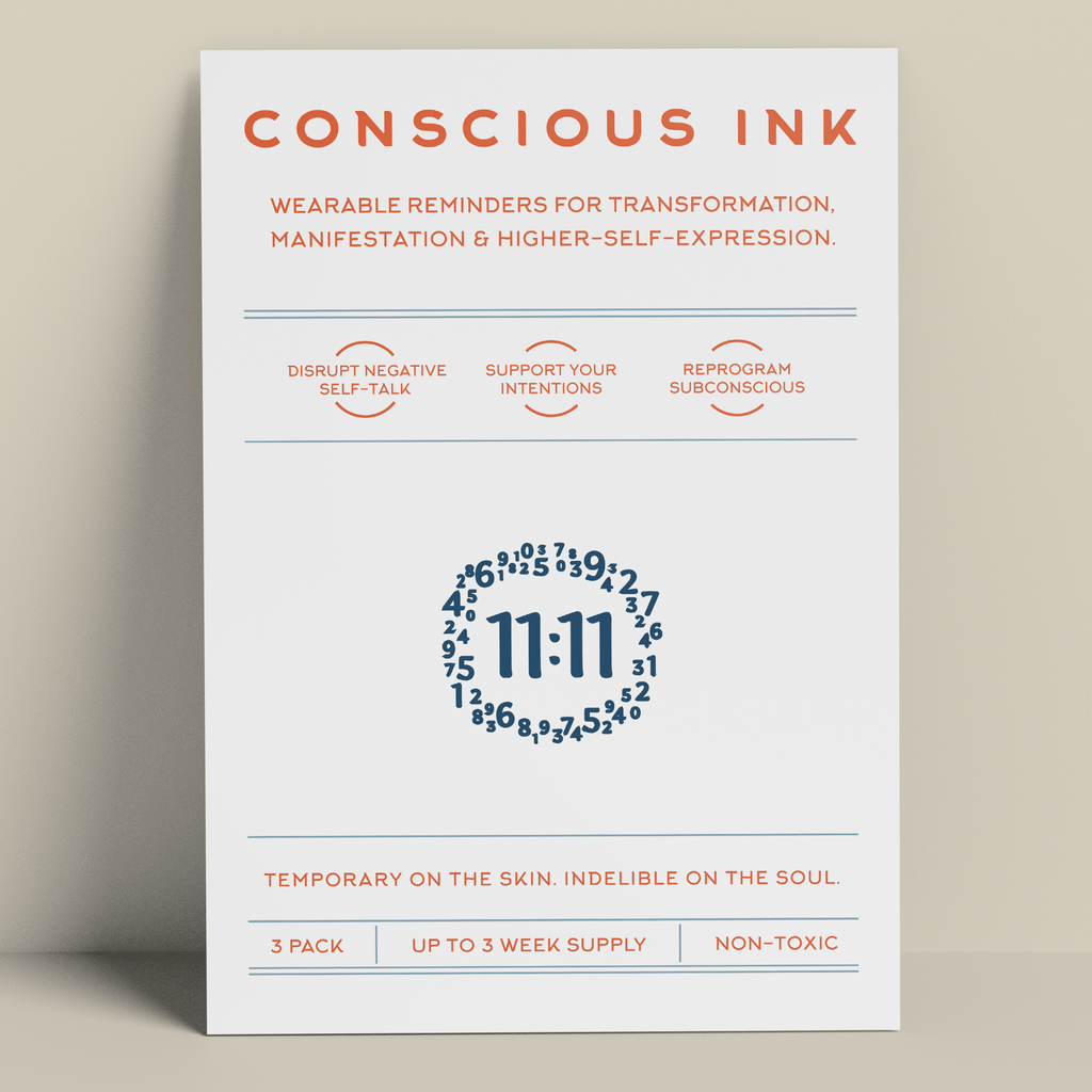 11:11 Manifestation Tattoo Temporary Tattoos Conscious Ink 