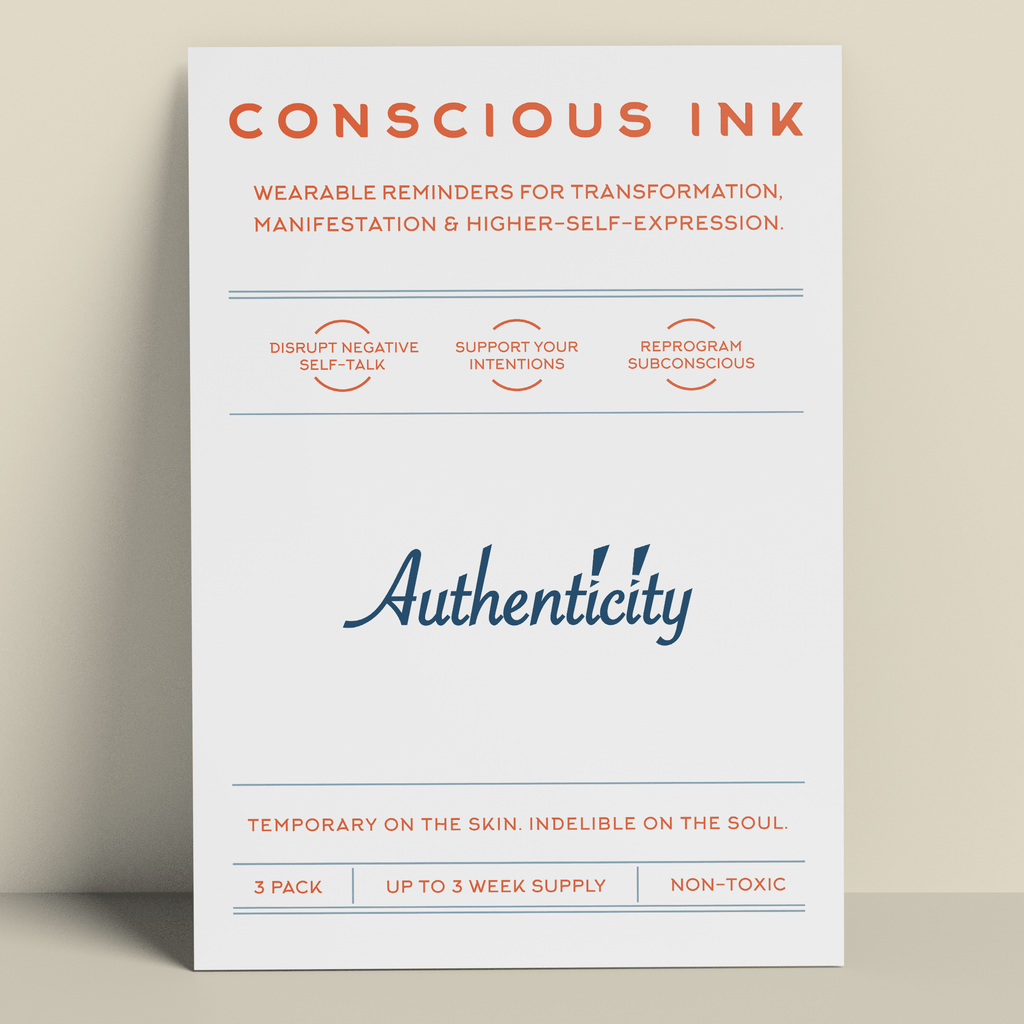 Authenticity Manifestation Tattoo Temporary Tattoos Conscious Ink 