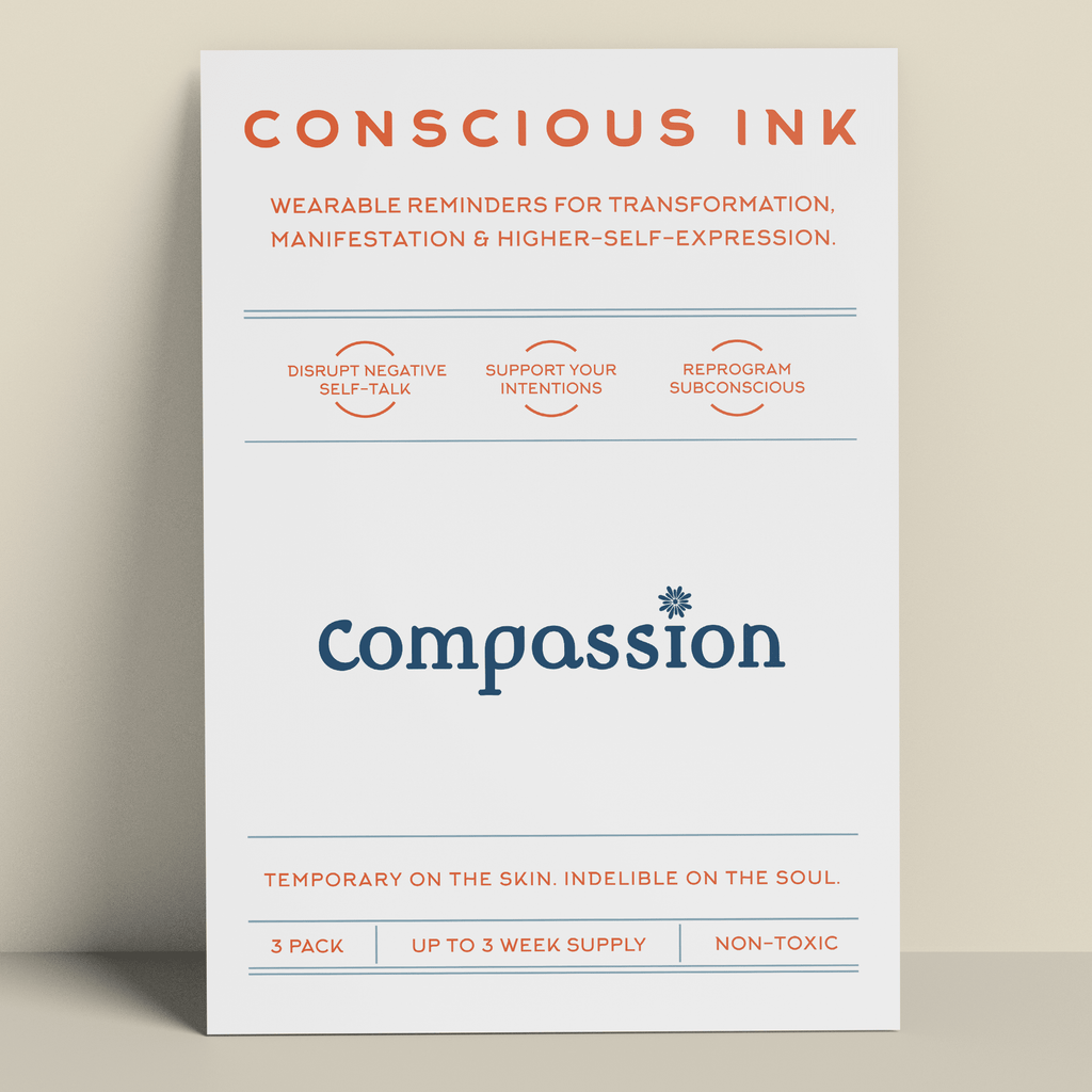 Compassion Manifestation Tattoo Temporary Tattoos Conscious Ink 