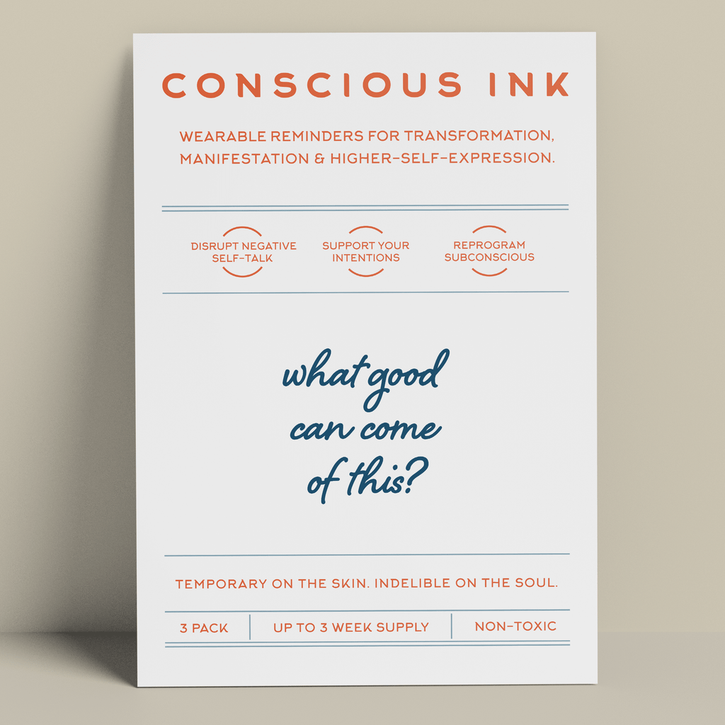 What good can come of this? Manifestation Tattoo Temporary Tattoos Conscious Ink 