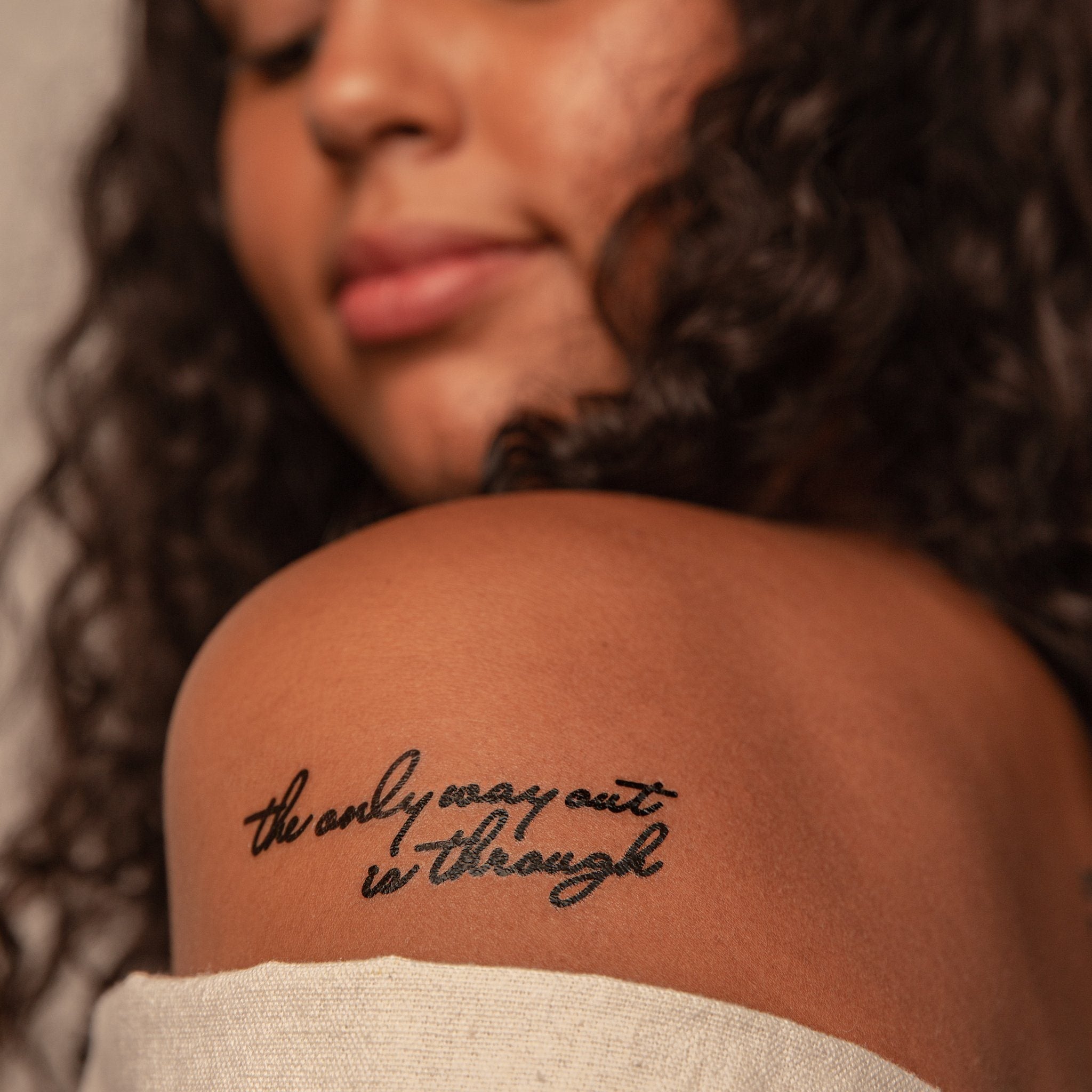 Believe in yourself” temporary tattoo, get it here